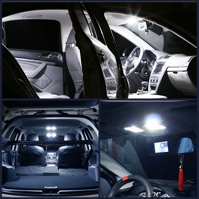 10x C5W C10W LED 31mm 36mm 39mm 42mm Festoon Bulb COB Led Car Interior Dome Light License Plate Luggage Trunk Lamp Universal