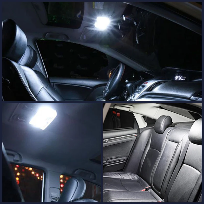 10x C5W C10W LED 31mm 36mm 39mm 42mm Festoon Bulb COB Led Car Interior Dome Light License Plate Luggage Trunk Lamp Universal