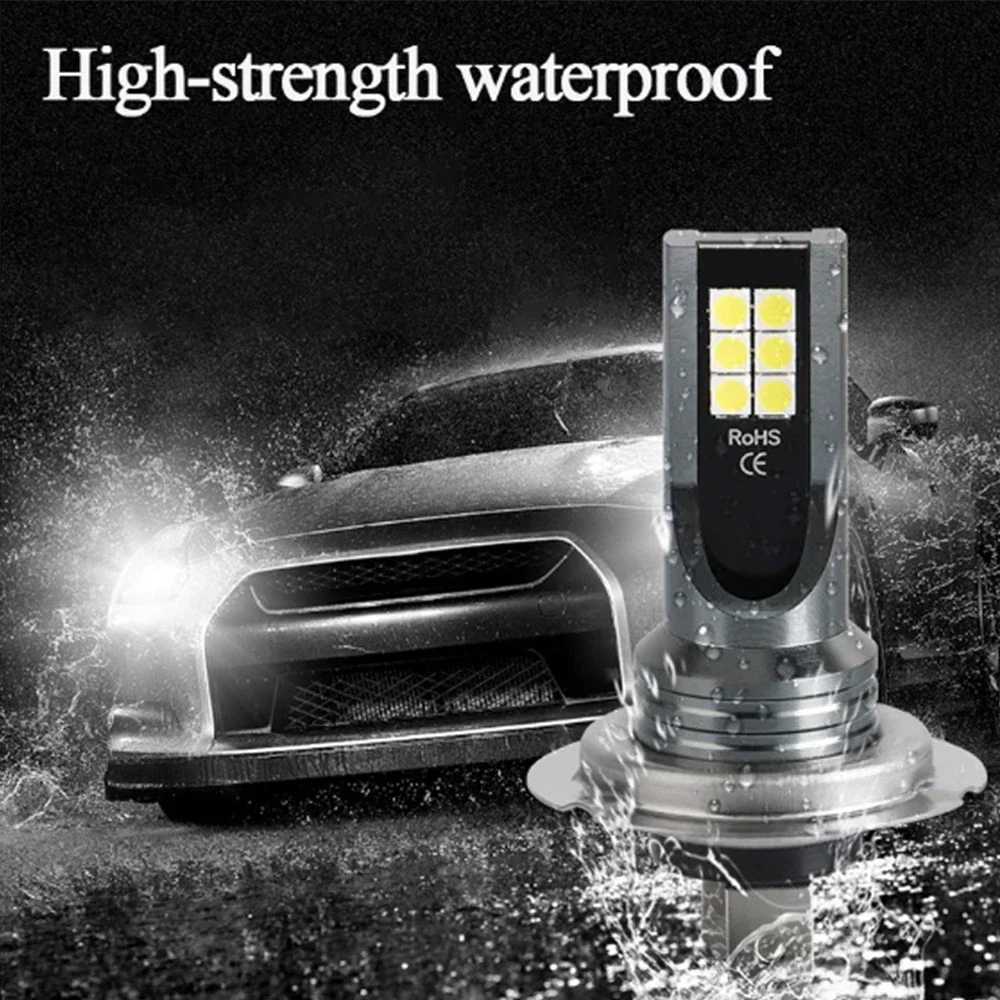 1/2/4PCs H7 Led Headlight Bulb Kit Car Fog Light Bulbs 12V 55W High Power Auto Fog Lamp 6000K Headlamp h7 super bright Bulbs