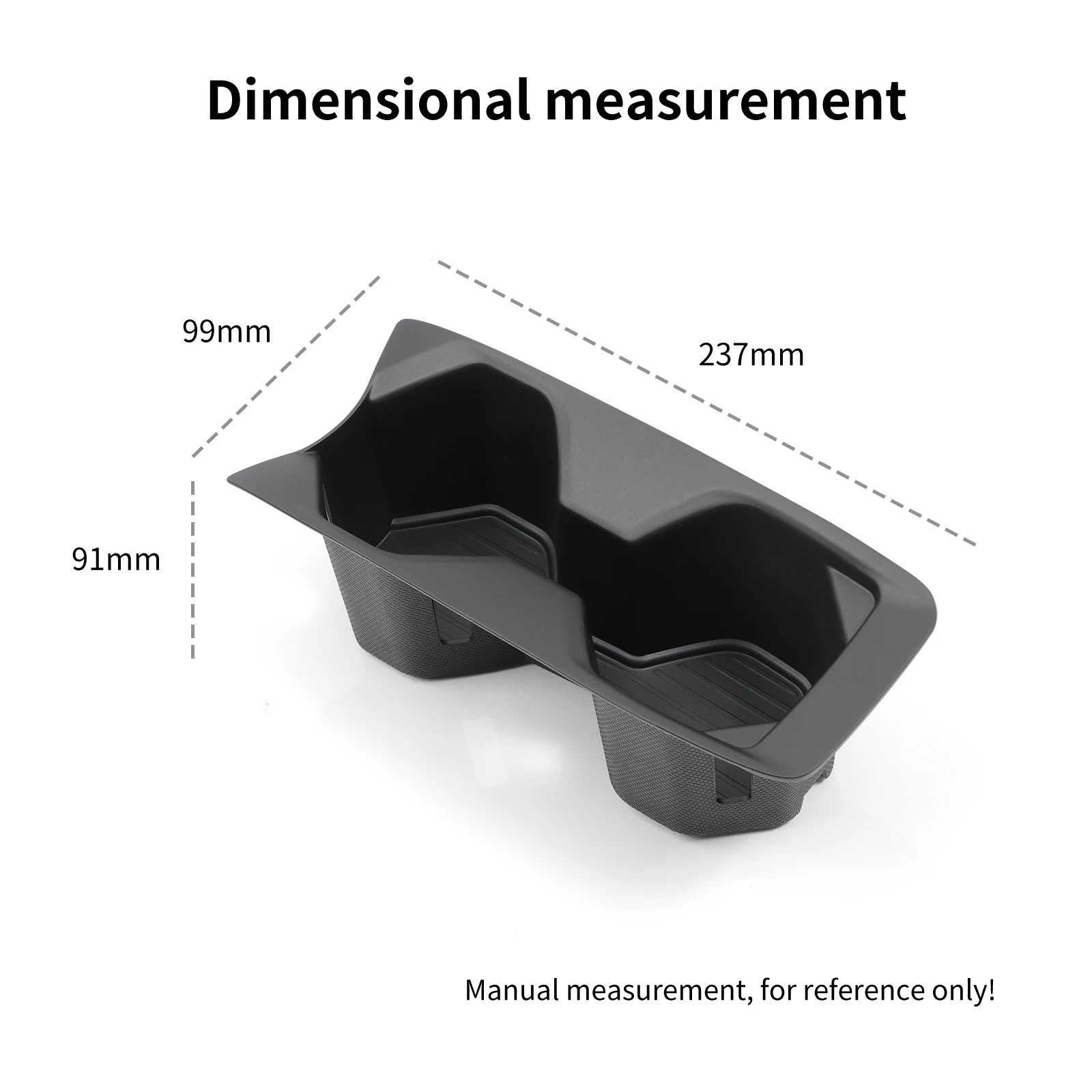 Smabee Left Hand Drive for Toyota Camry 2024 -2026 TPE Center Console Cup Holder Storage Box Tray Insert Car Accessories Black