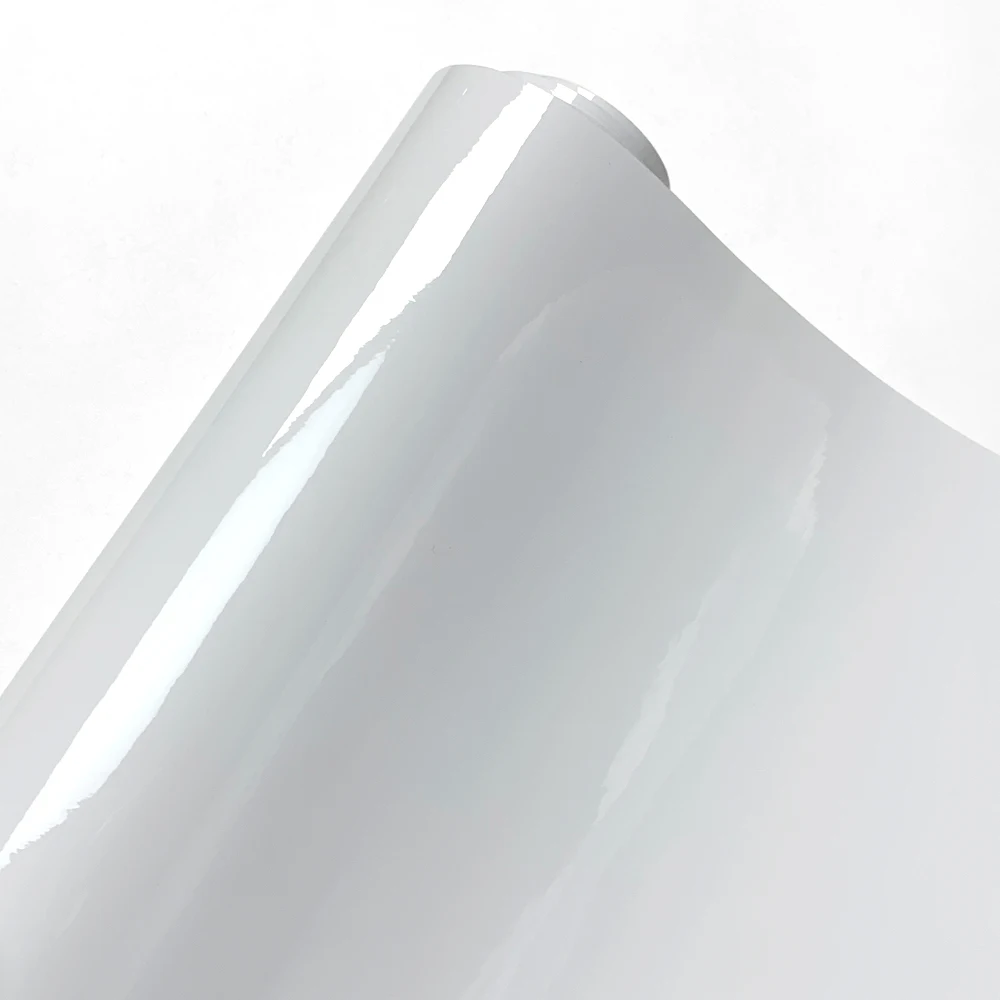 Car Stickers Glossy White Waterproof Vinyl Film Auto Bonding Scooter Motorcycle Body Film Protective Decor for Car Accessories
