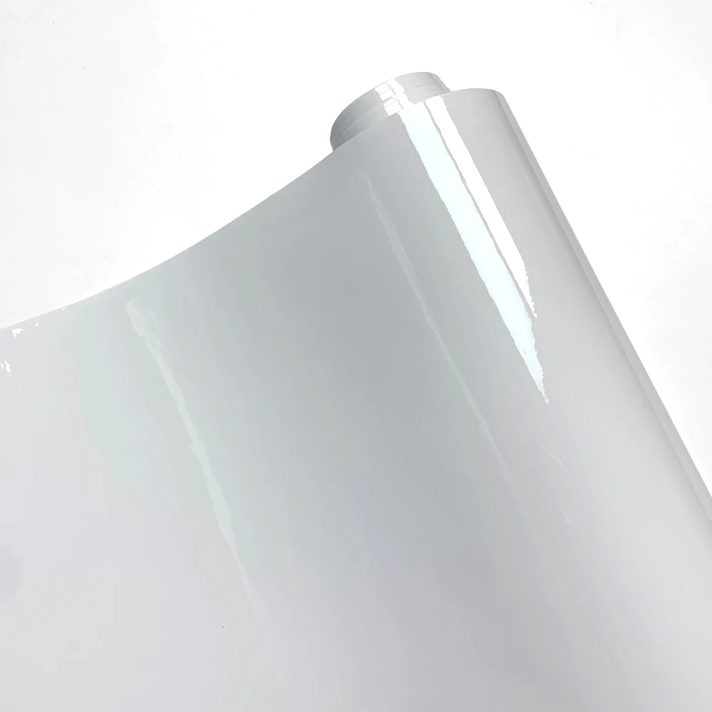 Car Stickers Glossy White Waterproof Vinyl Film Auto Bonding Scooter Motorcycle Body Film Protective Decor for Car Accessories