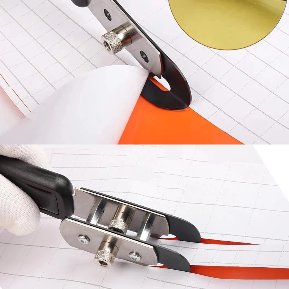 TOFAR Safety Double Heads Vinyl Car Wrap Film Cutter Knife Paper Backing Slitter Carbon Fiber Cutting Tool Car Stickers Cutter
