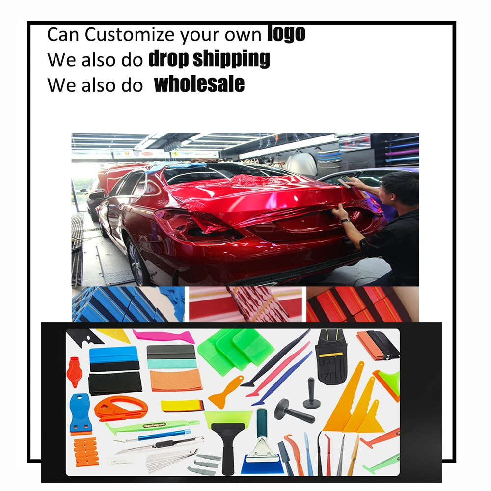 TOFAR Safety Double Heads Vinyl Car Wrap Film Cutter Knife Paper Backing Slitter Carbon Fiber Cutting Tool Car Stickers Cutter