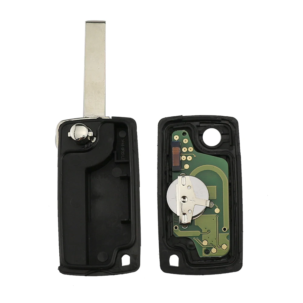 Flip Remote Car Key For Peugeot 206 207 208 307 308 407 607 807 Partner For Citroen C2 C3 C4 C5 Berlingo Xsara 3 Button HU83/VA2