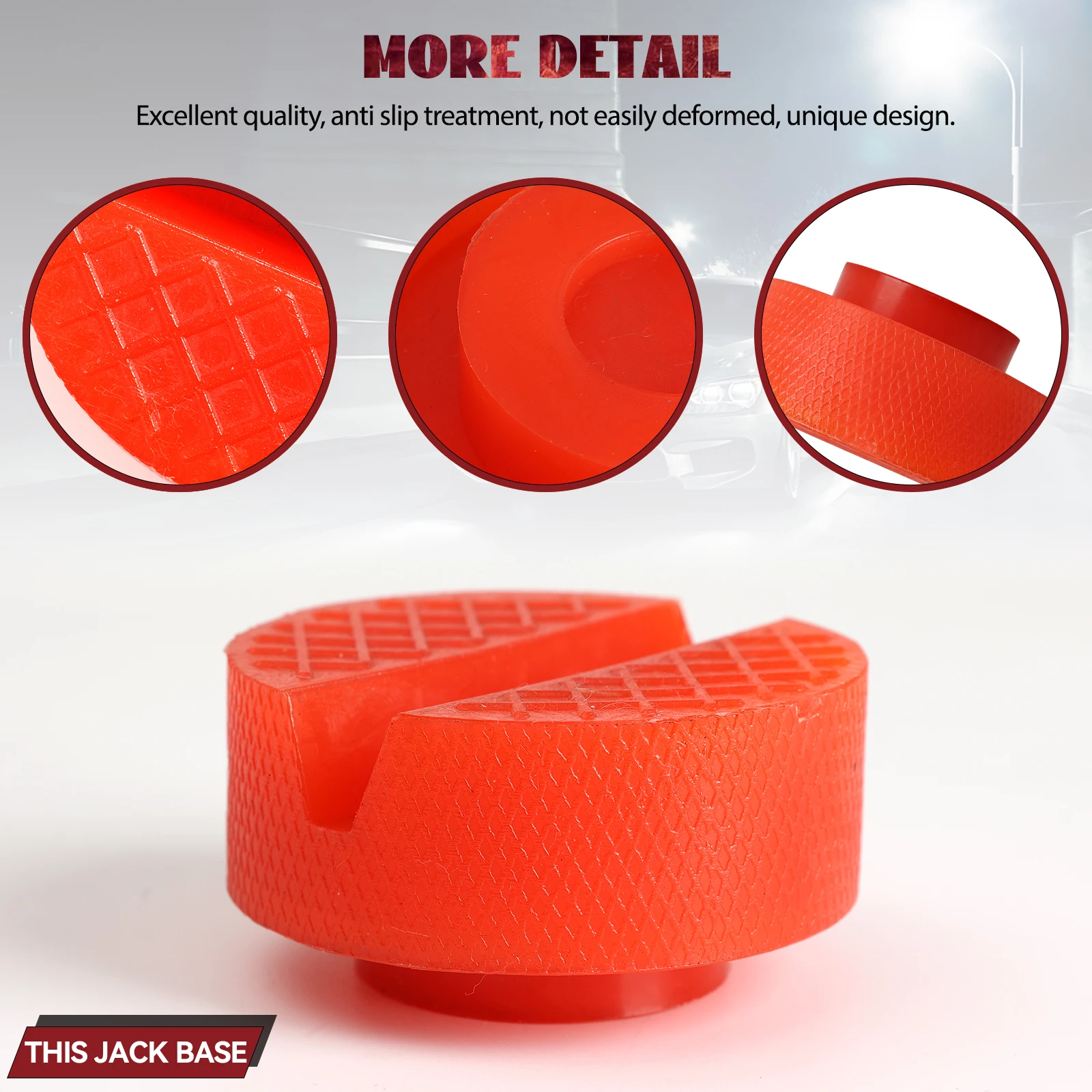 Car Lift Jack Support Stand Polyethylene Pads Wheel Dolly Slotted Floor Frame Rail Adapter Repair Tools For Lexus Subaru Fiat