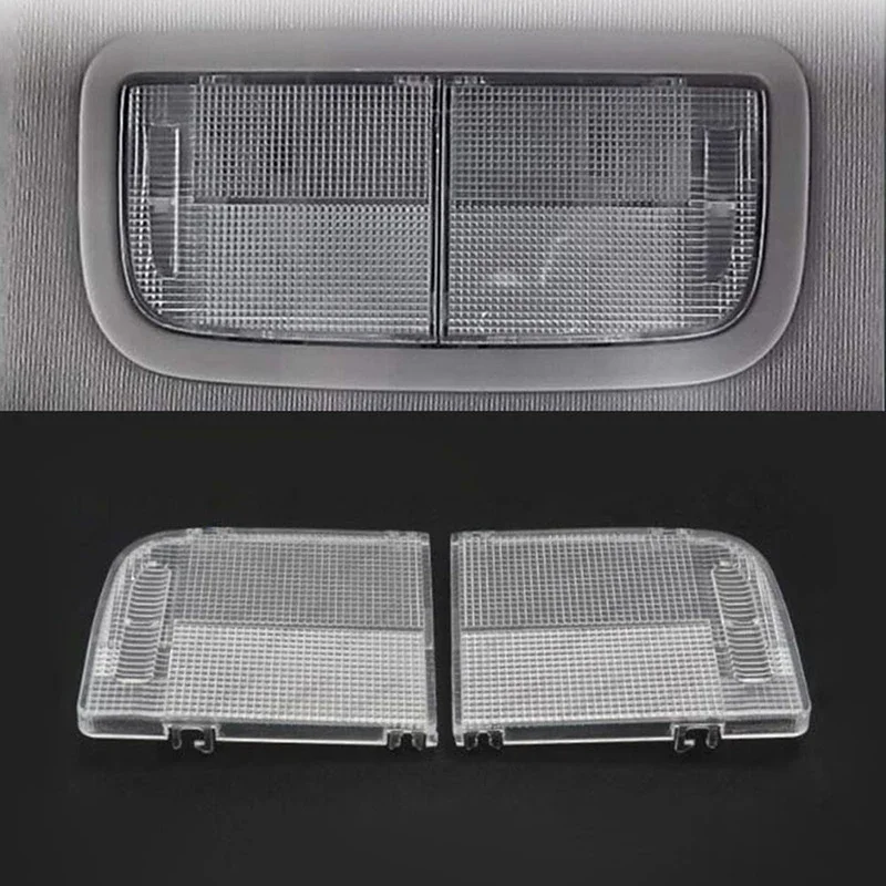 2Pcs Car Interior Roof Map Light Lens Cover Overhead Console Ceiling Cab Light Dome Light Fit For Honda Accord Civic Coupe HR-V