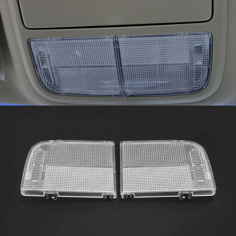 2Pcs Car Interior Roof Map Light Lens Cover Overhead Console Ceiling Cab Light Dome Light Fit For Honda Accord Civic Coupe HR-V