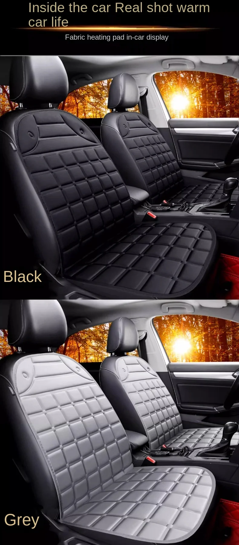 Car heating seat cushion, car winter seat, electric heating seat cushion, quick heating seat cushion, car 12V small car, car use
