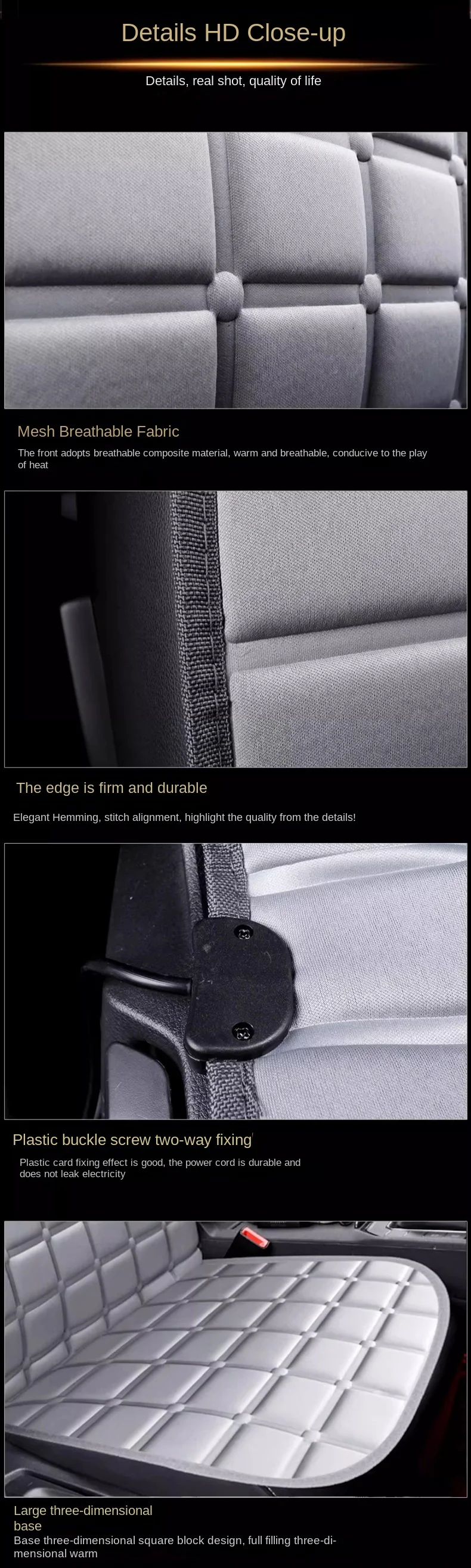 Car heating seat cushion, car winter seat, electric heating seat cushion, quick heating seat cushion, car 12V small car, car use