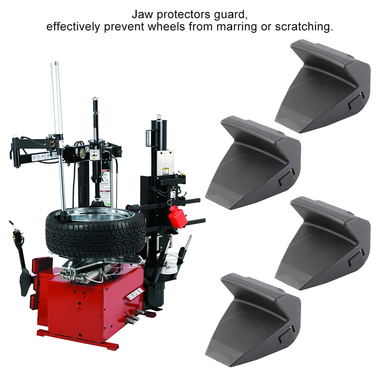 4Pcs Jaw Protectors Guard ST4027645 Jaw Protectors Guard Protective Covers Tire Changer Clamp Cover ST4027645 Jaw Protectors