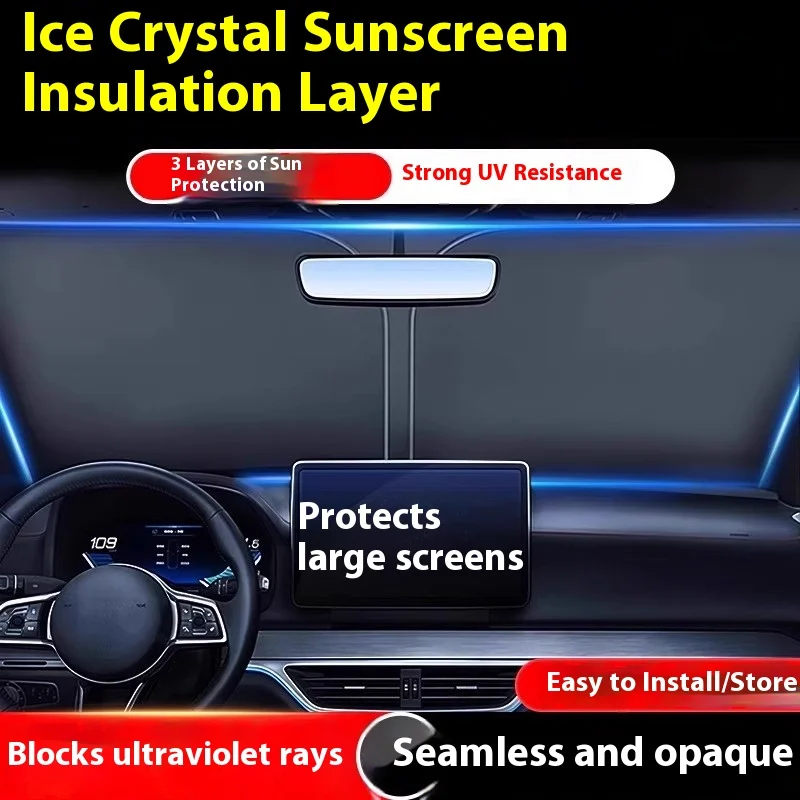 Windshield Sunshade Car Visor Front Window parasol Sun Shade Cover For Renault Megane Clio Espace Arkana Captur Car Sun Visor