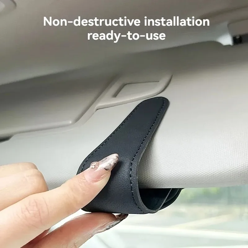 Car Glasses Clip Car Visor Storage Rack Multifunctional Creative Magnetic  Car Sunglasses Holder Eye Glasses Case