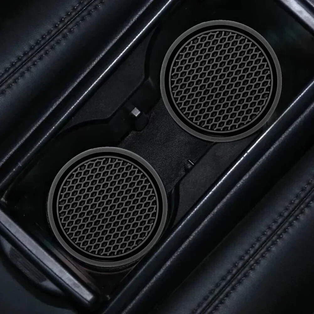 New Car Cup Holder Anti-Slip Silicone Insert Coaster Mat Universal Car Accessories Black Fit For Most Cars