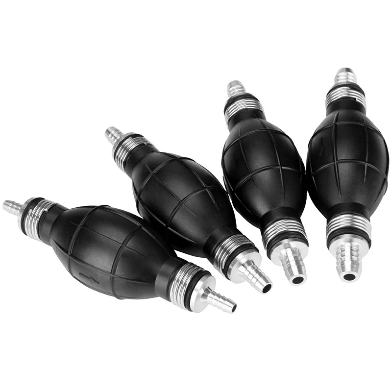 6mm/8mm/10mm/12mm Hand Fuel Pump Line Rubber Aluminum Hand Primer Bulb diesel oil transfer petrol for Car Boat Marine Outboard