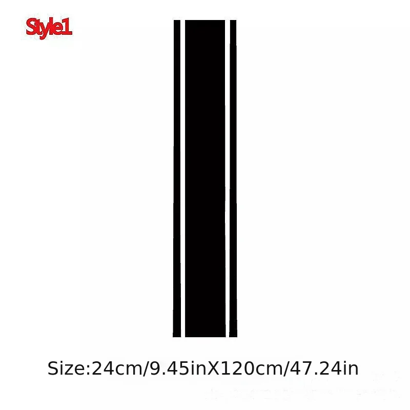 1pc Hood Car Sticker Personalized Stripe Stickers Auto Modified Body Sticker Car Accessories Decoration Covering Film