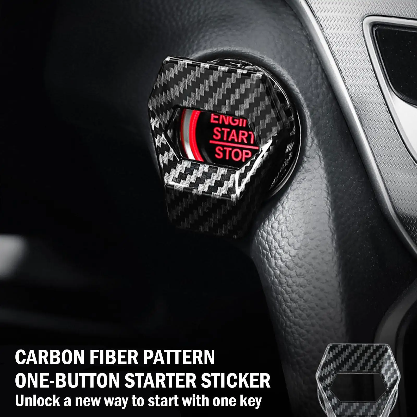 Car Engine Start Stop Switch Button Cover Ignition Anti-scratch Protection Decorative Car Auto Accessories Interior Car-Styling