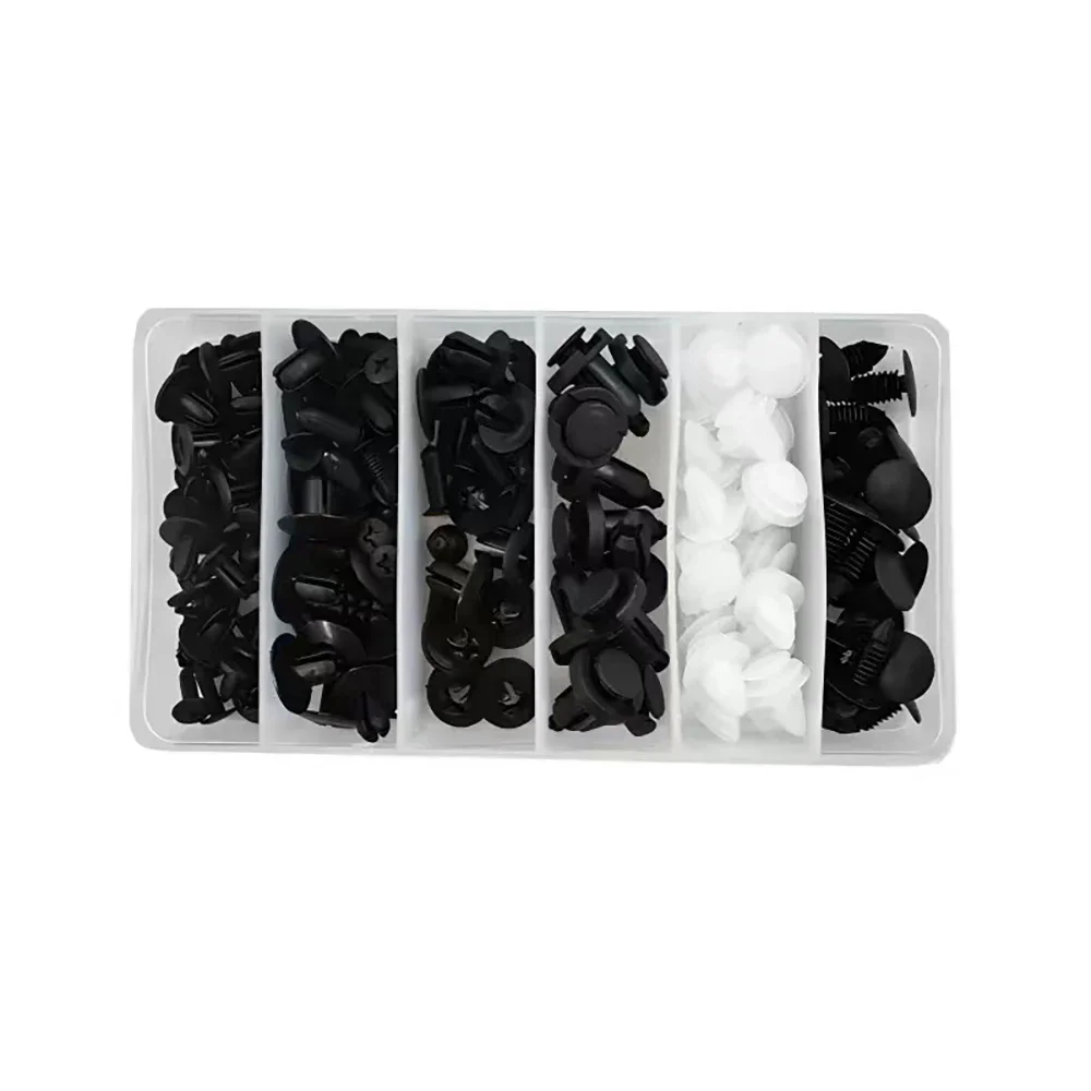 KKJOY 100/50PCS Auto Fastener Clips Kit - Multi-Size Retainers for Car Fender, Bumper, Door & Panel Trim