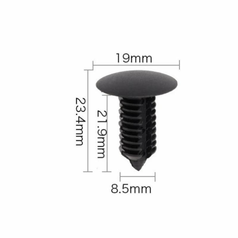 20Pcs For 5-11mm Hole Car Fender Clip Bumper Clip Plastic Screw Fasteners Auto Roof Tailgate Lining Rivet