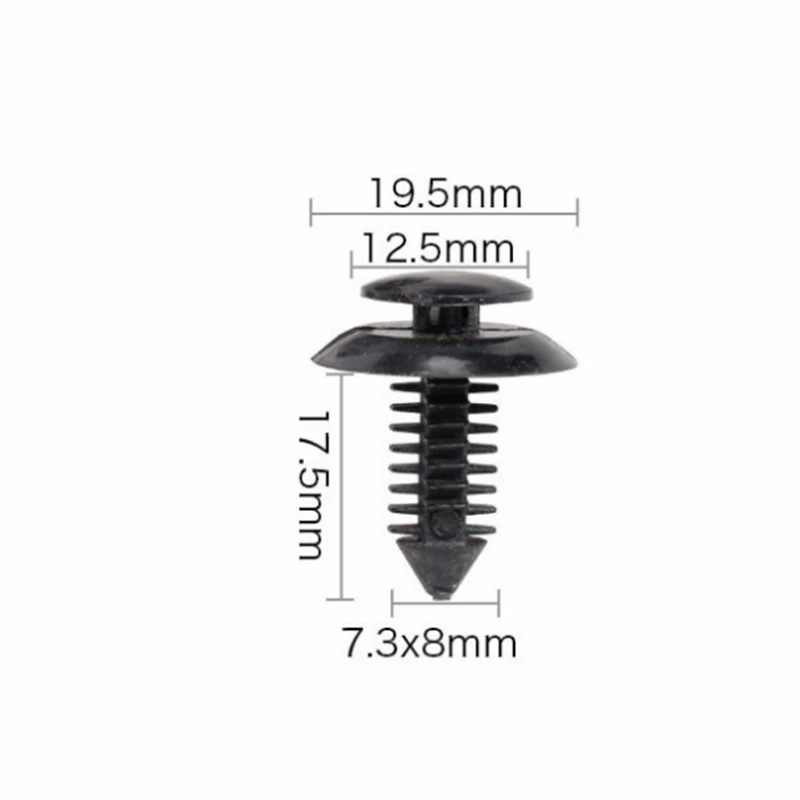 20Pcs For 5-11mm Hole Car Fender Clip Bumper Clip Plastic Screw Fasteners Auto Roof Tailgate Lining Rivet