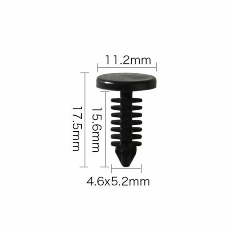 20Pcs For 5-11mm Hole Car Fender Clip Bumper Clip Plastic Screw Fasteners Auto Roof Tailgate Lining Rivet