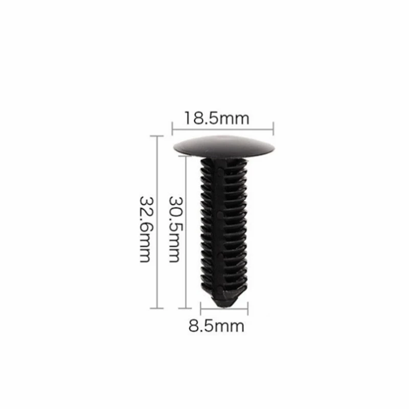 20Pcs For 5-11mm Hole Car Fender Clip Bumper Clip Plastic Screw Fasteners Auto Roof Tailgate Lining Rivet