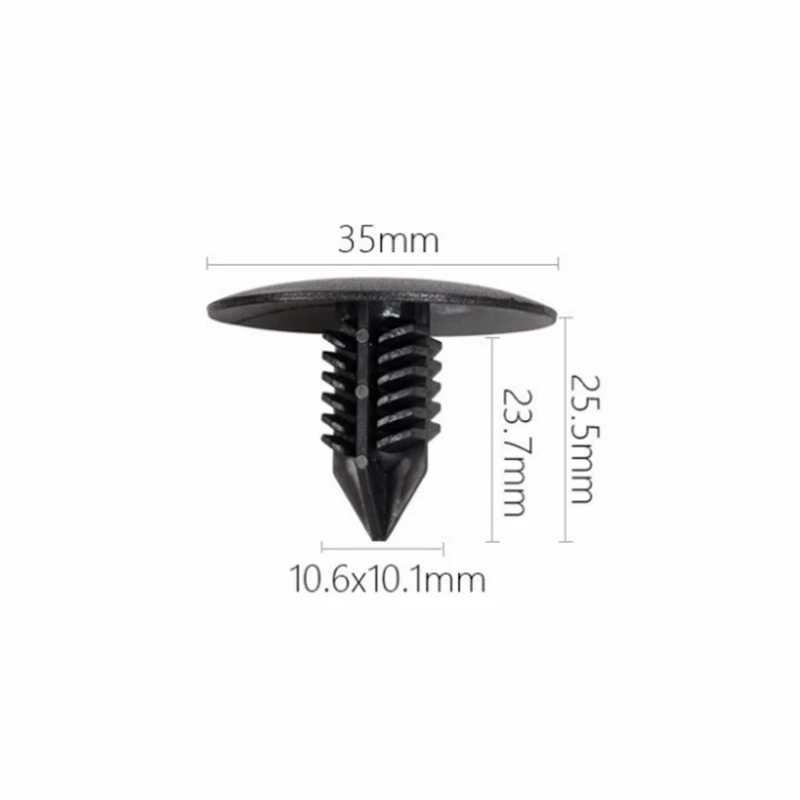 20Pcs For 5-11mm Hole Car Fender Clip Bumper Clip Plastic Screw Fasteners Auto Roof Tailgate Lining Rivet