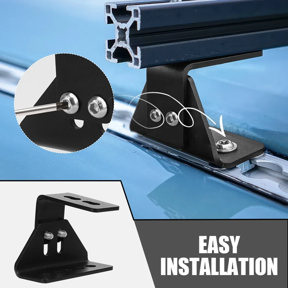 For ALPHARACK Roof Rack With A 90° Angle 65mm Stainless Steel Installation Bracket