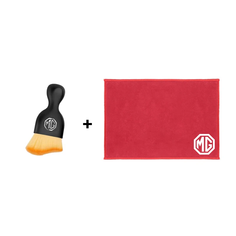 Car Towels Cleaning Drying Cloth with Car Cleaning Brush For Morris Garages MG ZS 7 6 Cyberster MG4 EV ES5 HS ONE GT GS MG3 EZS