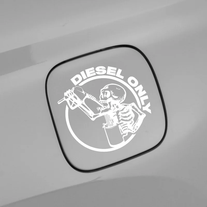 Pickup Truck 13.5*13.5cm Off-Road Truck Skull Fuel Cap Stickers, Decorative Car Stickers Personalized Customization