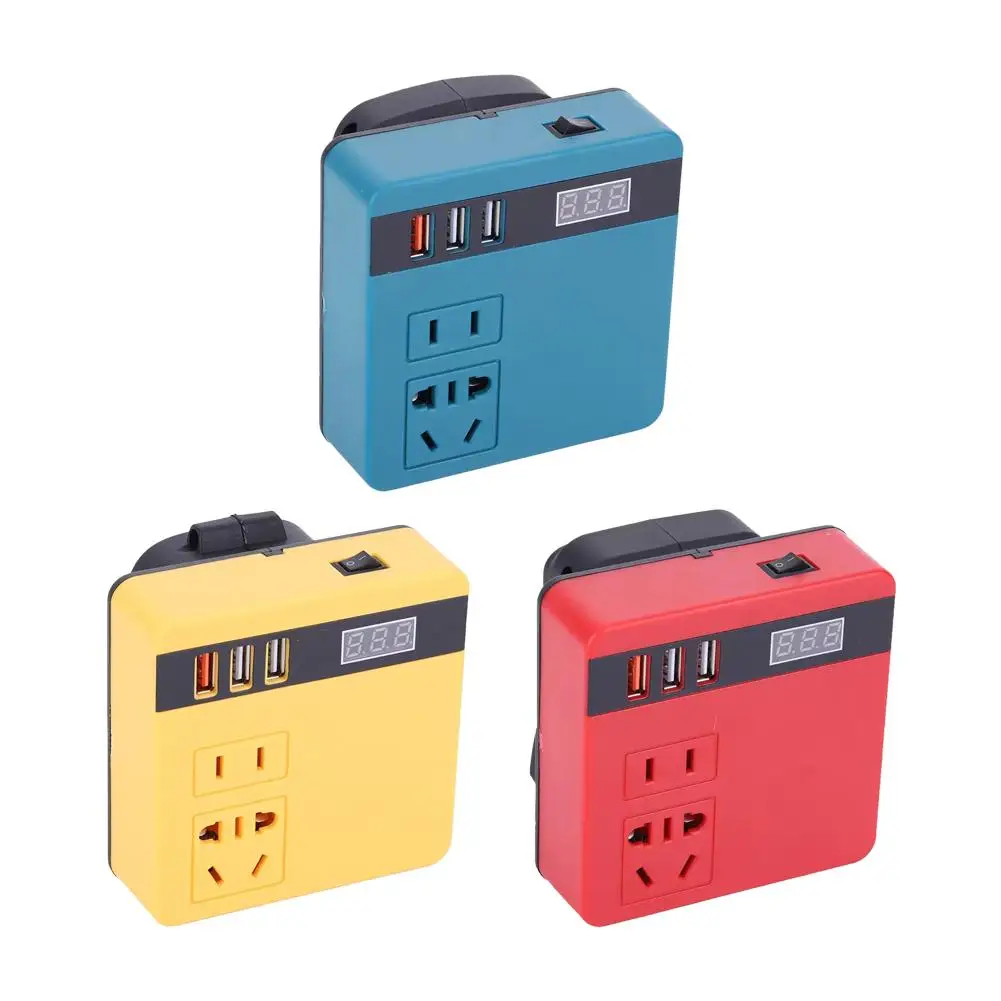 Multi Function Lithium Battery Inverter D C 18-21V To AC 220V Outdoor Work Inverter with Intelligent Fast Charging