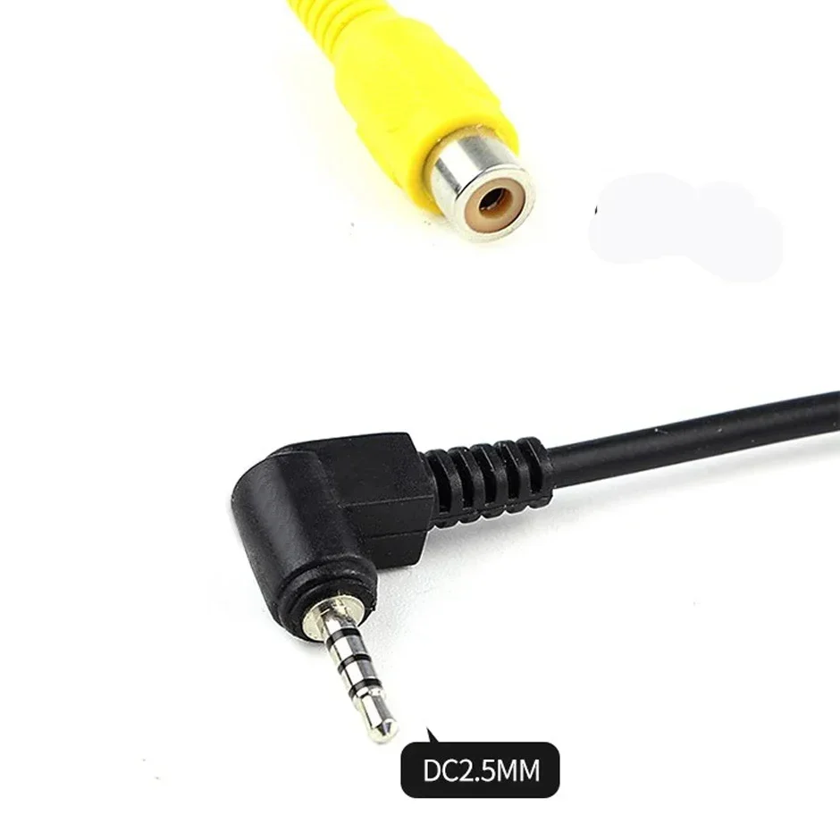 QXNY 1PC AV In Video Cable Adapter 2.5mm AV Jack Male Plug To RCA Female Adapter Cable for GPS and Rear Camera Converter Cable