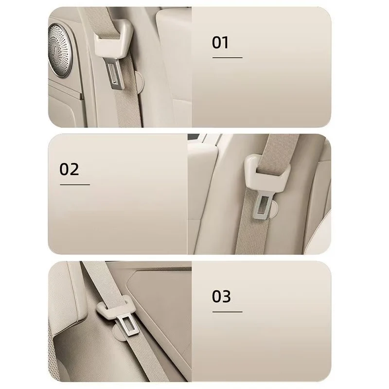 Magnetic Car Seat Belt Holder Fixing Clip Artificial Leather Seatbelt Limiter Buckle Car Interior Accessories
