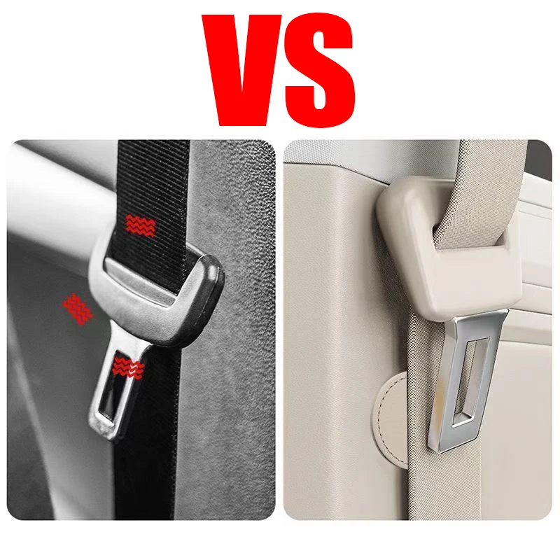 Magnetic Car Seat Belt Holder Fixing Clip Artificial Leather Seatbelt Limiter Buckle Car Interior Accessories