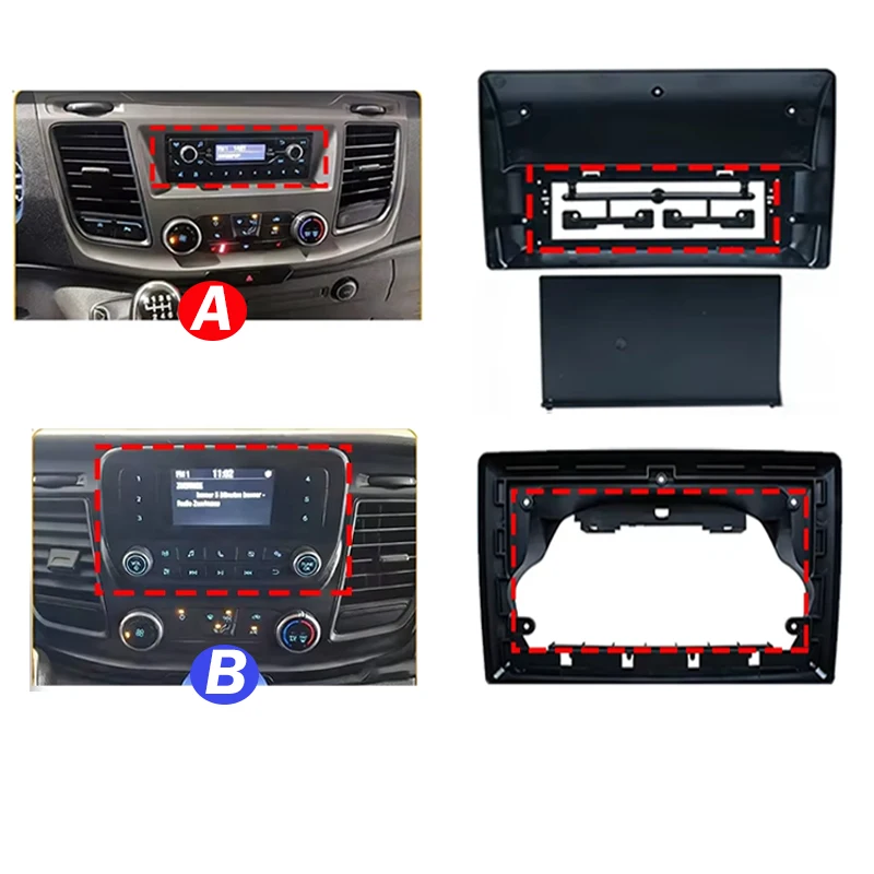 Auto Radio Android For Ford Transit Custom 350 Transit V363 2020-2022 Multimedia Video Player Navigation GPS NO 2din Head Unit