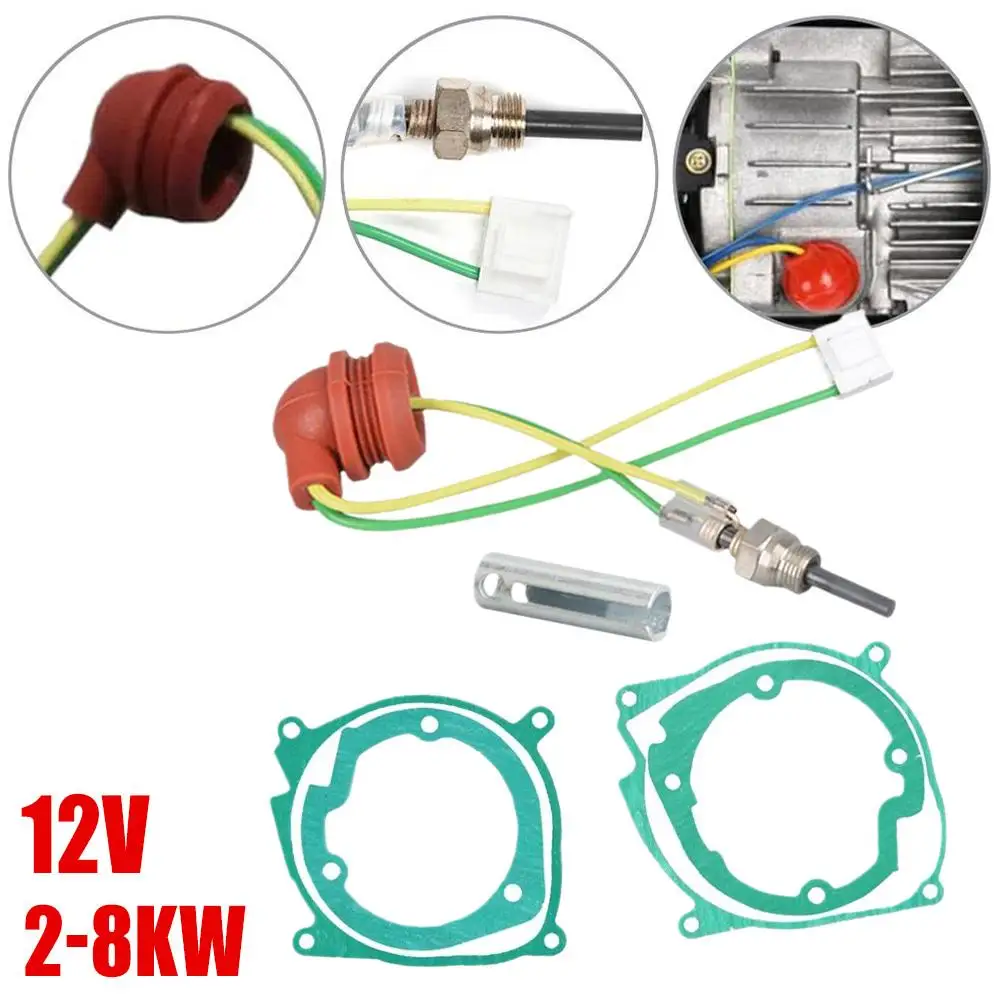 Car Air Diesel Gasket Ceramic Glow Plug Kit For 12V 2KW 5KW 8KW Chinese Diesel Heater Parking Heating Kits