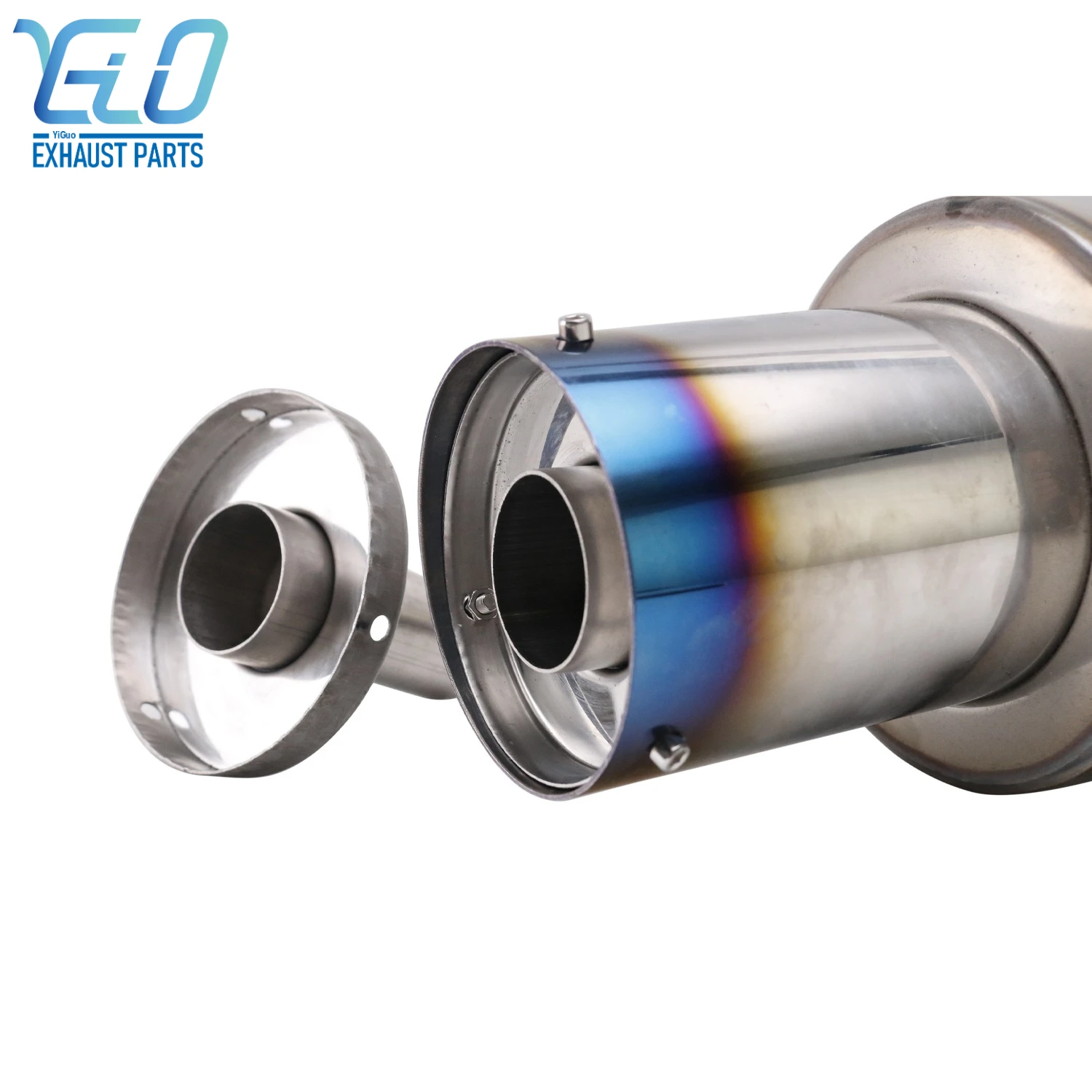 Universal Adjustable 3' /3.5' /4'' / 4.5'' Car Exhaust DB-Killer Stainless Steel Muffler Silence Reduce Noise Sound Control