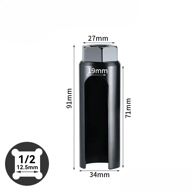 Narrow Mouth Oxygen Sensor Sleeve European-style 14-24mm 1/2" Cxygen Sensing Drive Socket Wrench Tools Car Accessories