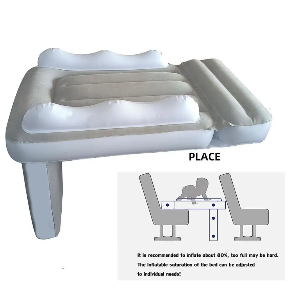 Portable Toddler Airplane Bed For Kid Baby Mattress Air Bed Seat Extender Sleeping Mattress Seat For Travel Car Road Trip
