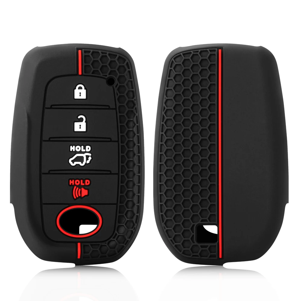 Silicone Auto Remote Car Key Case Cover For Toyota CHR Hilux Fortuner Land Cruiser 200 Camry Corolla Crown RAV4 Highland