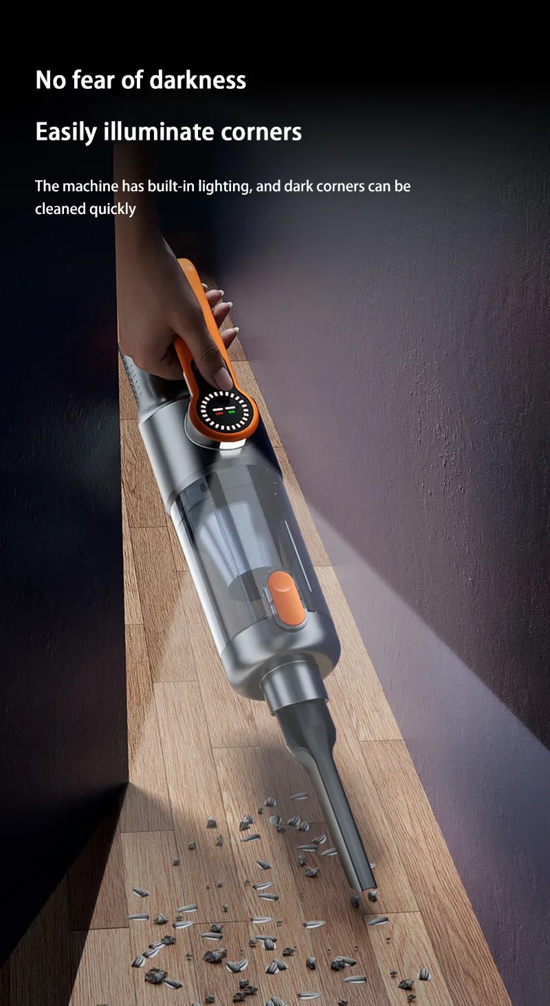 Car Vacuum Cleaner Wireless One-Button Dust Dump High-Power Portable Vacuum Cleaner Large Suction Mini Handheld Vacuum Cleaner