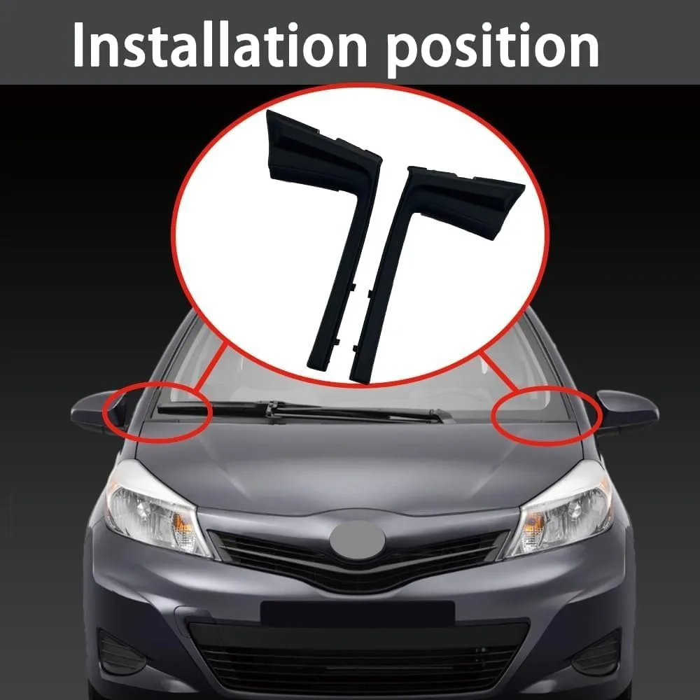 Left Right Windshield Wiper Cowl Cover Trim Panel For Toyota Yaris 2012 2013 2014 2015 53867-52090 53866-52090