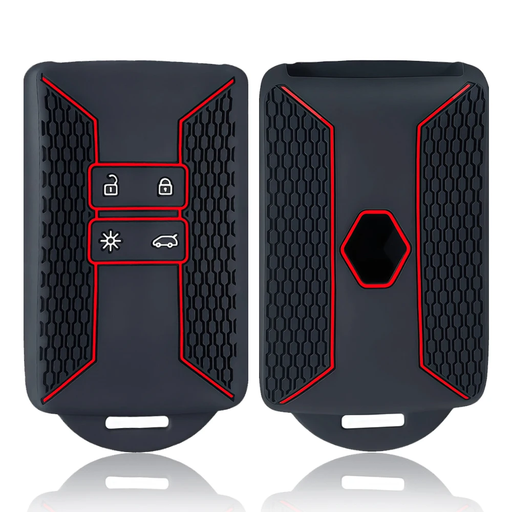 Silicone Car Key Case Cover Fob for Renault Captur Megane Talisman Espace Clio Zoe Koleos Scenic 4 Arkana Dacia Sandero Card