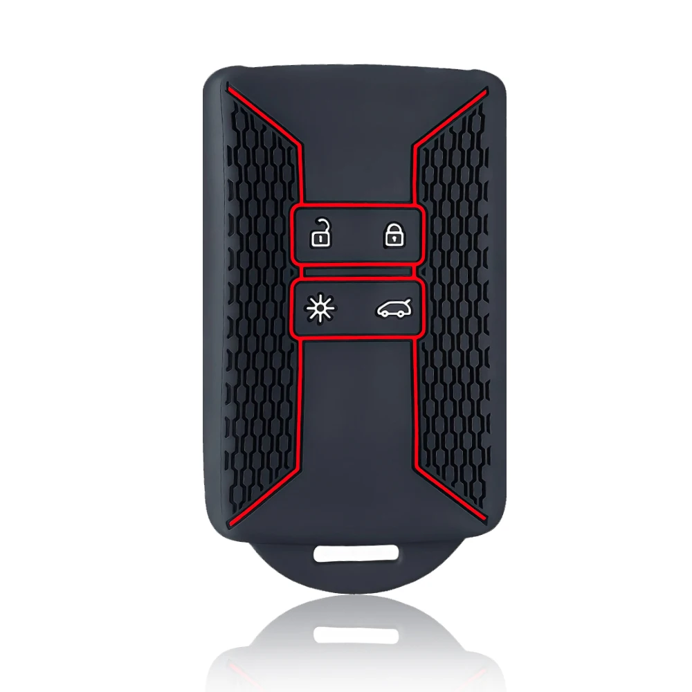 Silicone Car Key Case Cover Fob for Renault Captur Megane Talisman Espace Clio Zoe Koleos Scenic 4 Arkana Dacia Sandero Card