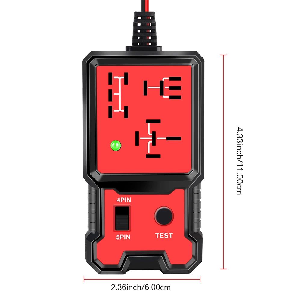 Car Relay Voltage Tester Indicator Light Automotive Electronic Relay Tester Universal 12V Battery Checker For RV Truck Trailer