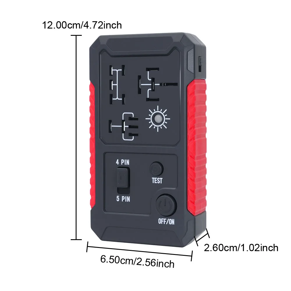 Car Relay Voltage Tester Indicator Light Automotive Electronic Relay Tester Universal 12V Battery Checker For RV Truck Trailer