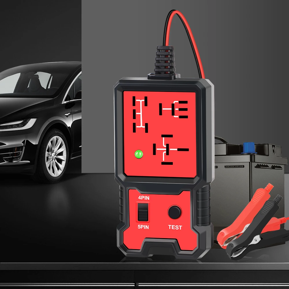 Car Relay Voltage Tester Indicator Light Automotive Electronic Relay Tester Universal 12V Battery Checker For RV Truck Trailer