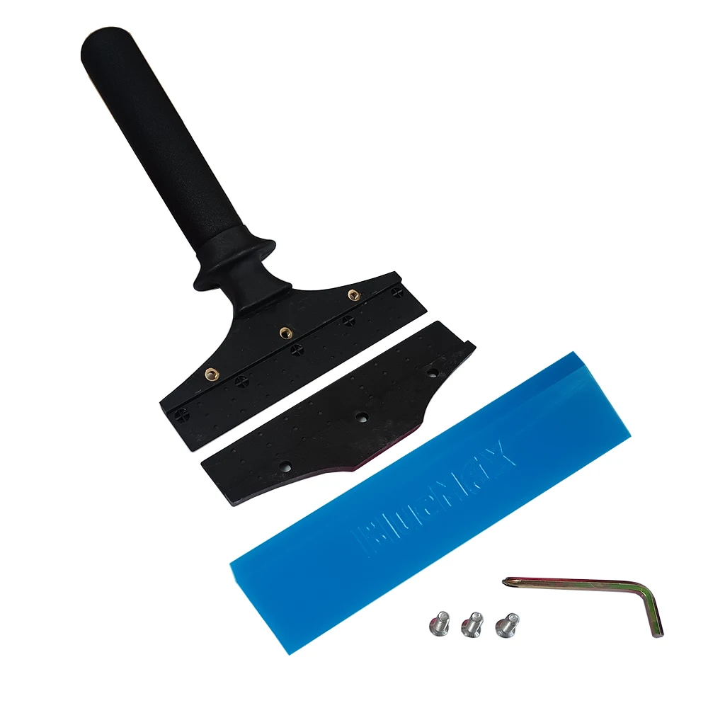 20cm Rubber Wiper; Car Window Film Scraper with Blue Soft Rubber; Car Windscreen Wiper; Cleaning Tool