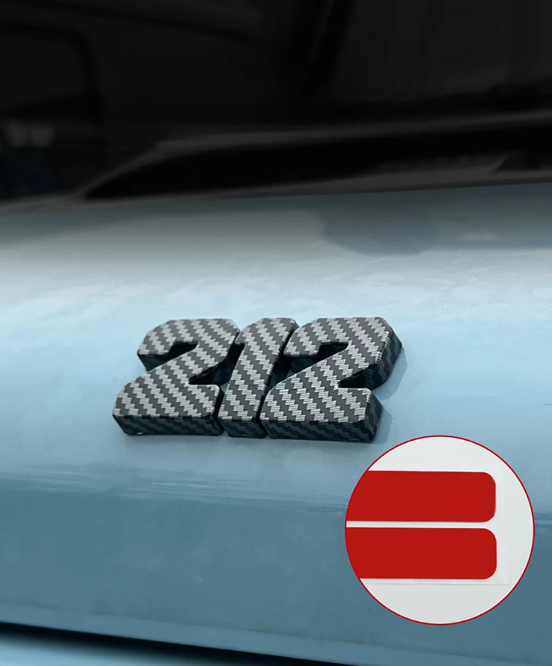 Car Hood Logo Sticker Fit for BAIC 212 T01 2024 2025 Regular Version Long Wind Version Modified Car Tailgate Decoration Sticker