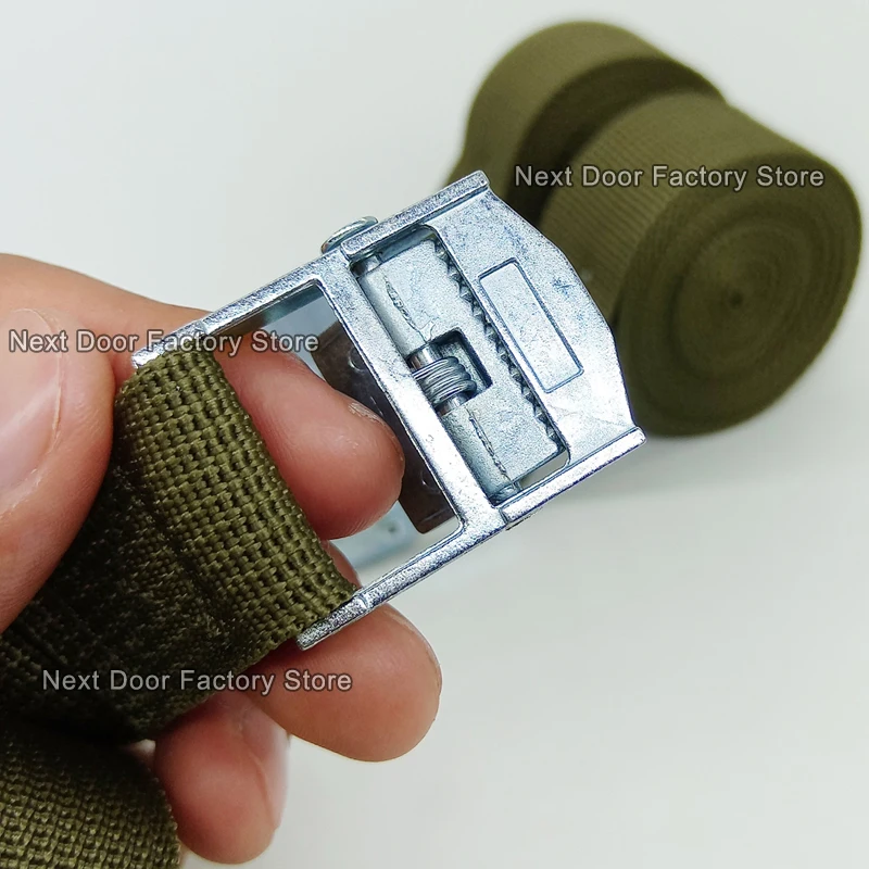 5pcs 1M Buckle Tie-Down Belt Cargo Straps For Car Motorcycle Bike With Metal Buckle Tow Rope Ratchet Belt for Luggage 2 Colors
